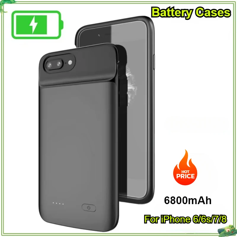 

Battery Cases for IPhone 6/6s/7/8 Powerbank Case Silicone External Battery Charging Cover for IPhone 7 8 6 6s Power Case