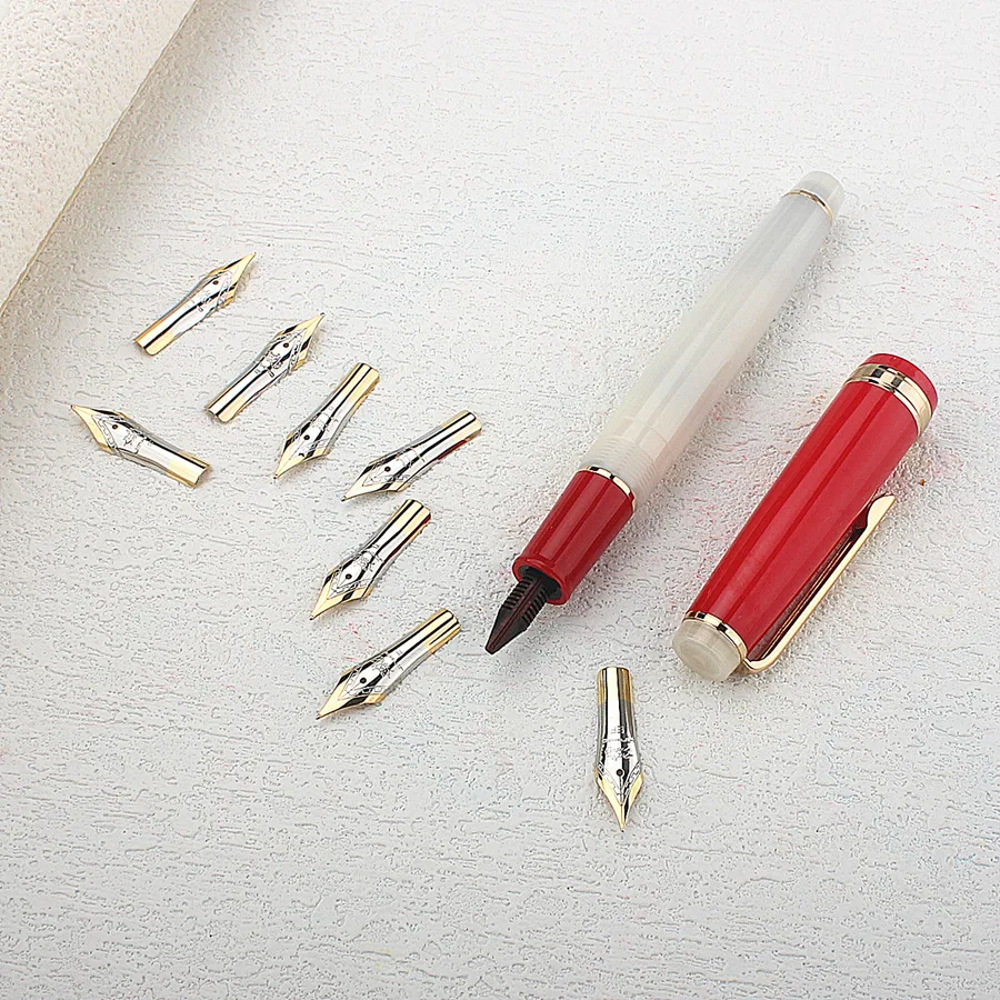 3 Stück Jinhao Original Feder für Füllfederhalter, EF /F /M, 0,38 mm Spitze Tintenstifte Zubehör 26 FEDER – Detail 6