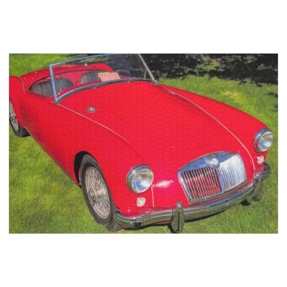 

Red 1958 MGA Sports Car Jigsaw Puzzle Photo Personalized Gifts Customized Gifts For Kids Anime Custom Child Gift Puzzle