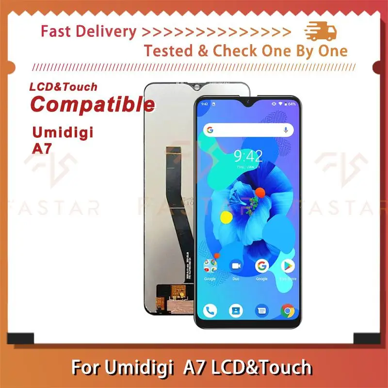 

Сенсорный ЖК-дисплей Umidigi A7 6,49 дюйма, дигитайзер в сборе, замена экрана телефона, для Umidigi A7 LCD