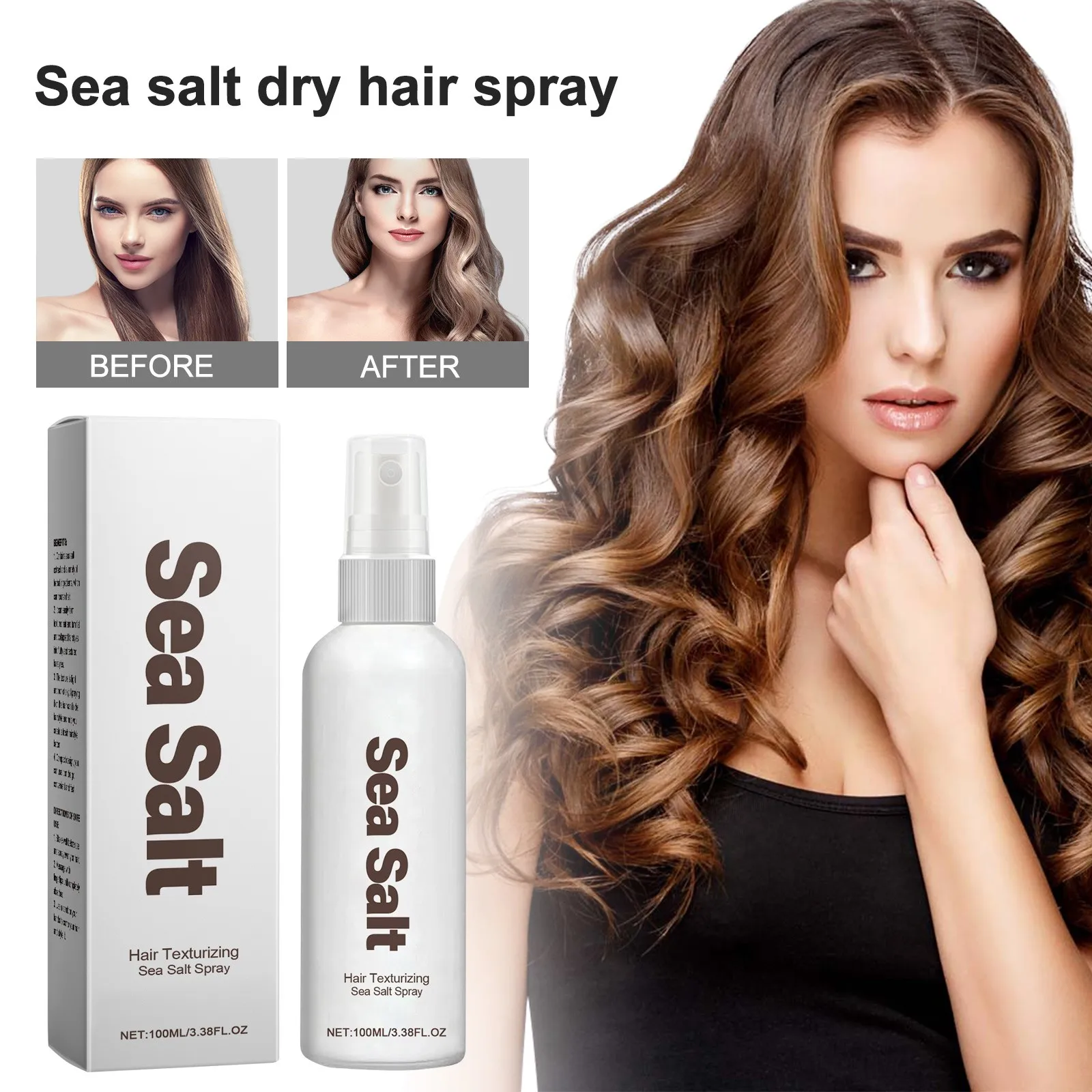 Sea Spray Texturizing Sea Spray Sea Spray Hold For Hair Curl And Beach Waves Spray For Hair Hydration And Hair  Spray 100ml