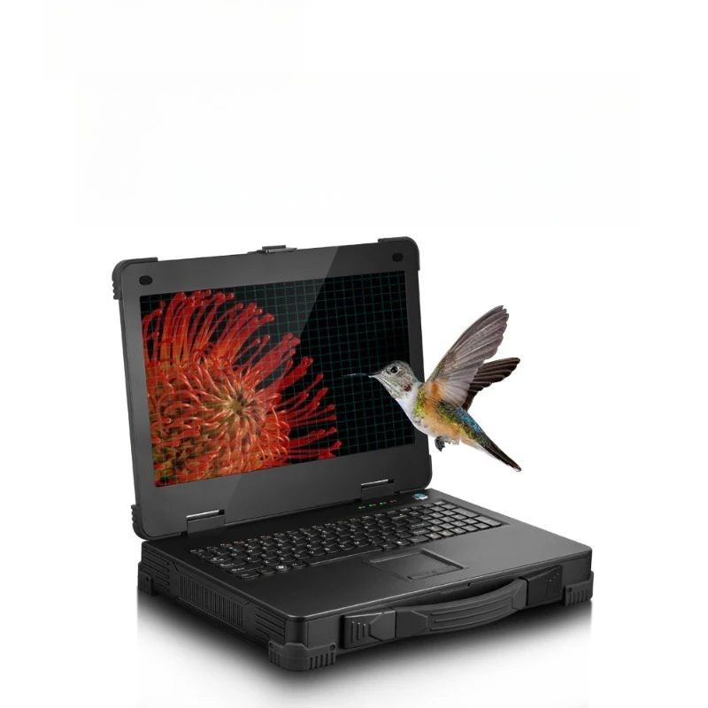 15.6-Inch magnesium alloy reinforced portable three-proof single-screen dual-screen three-screen industrial notebook computer