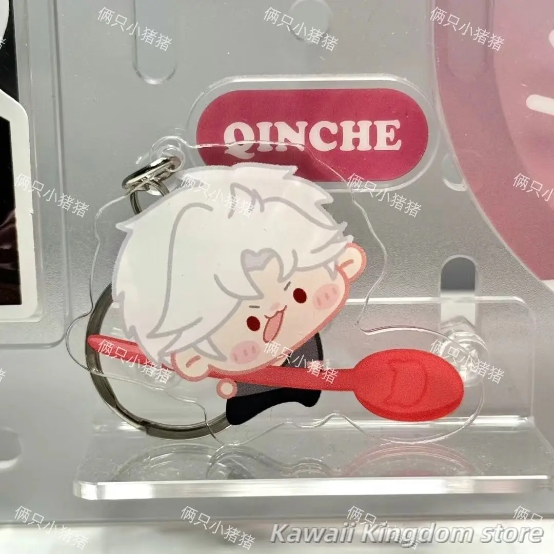 LLavero de Anime Love and Deepspace Sylus, colgante móvil, decoración, Accesorios de adorno, colgante de decoración de mochila acrílica