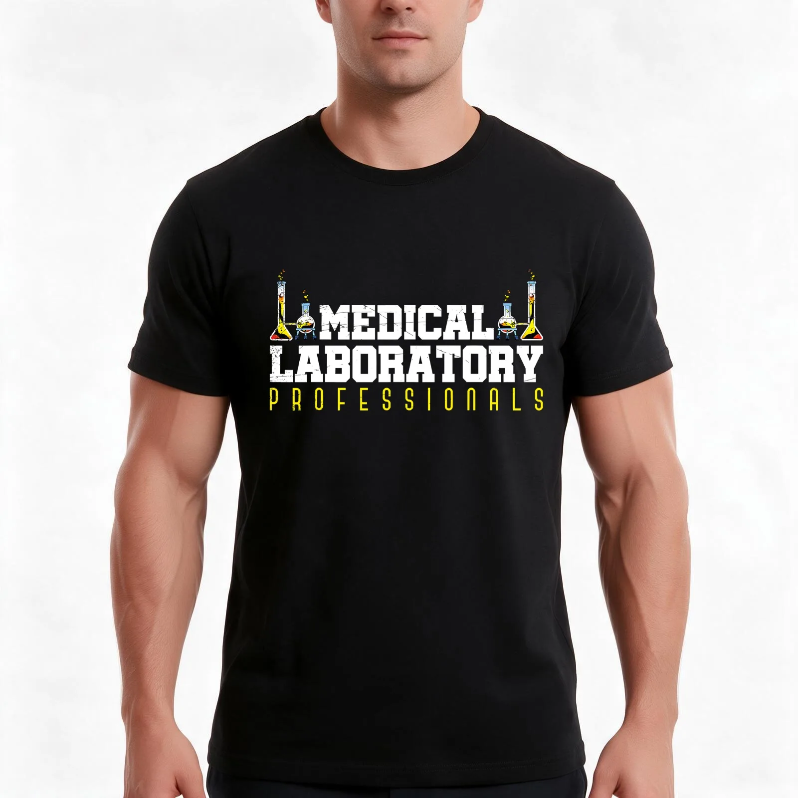 Med Laboratory Scientist Medical T-Shirt Summer Casual Cotton Tee Oversized Streetwear Tops Vintage Graphic Print