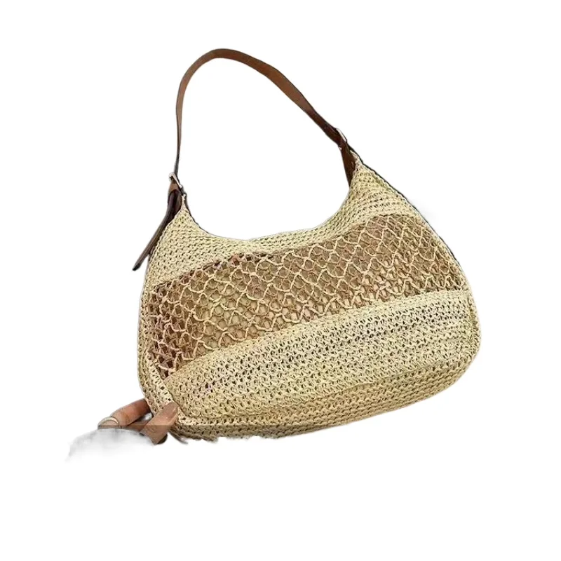 

Seaside Vacation Beach Fashion Large Capacity Woven Straw New Versatile Shoulder Messenger Bag Tote Simple Commuter Handbags