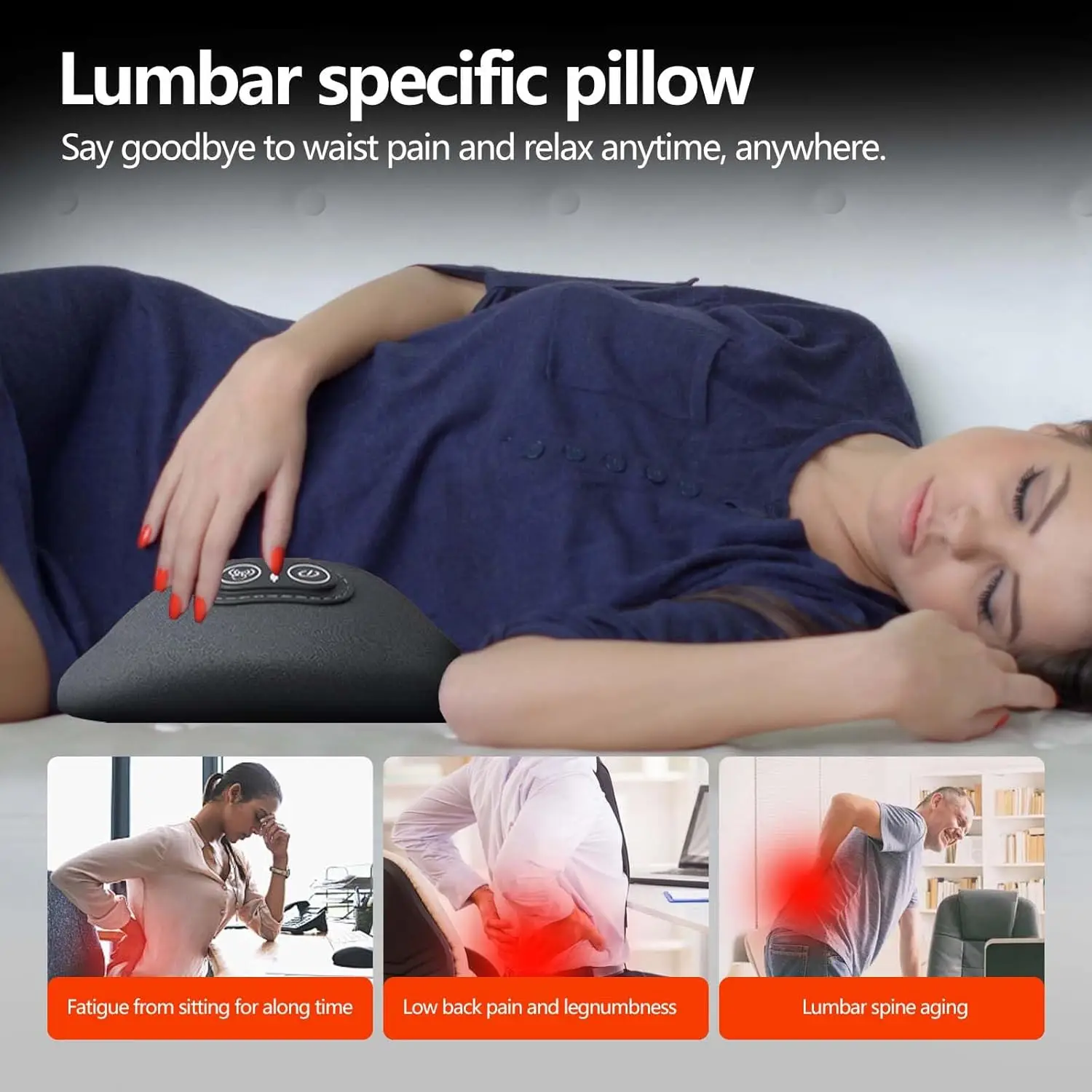 

3 in 1 Back Massager ,soothe massager for sciatica with Traction Lifting and Vibration Massage