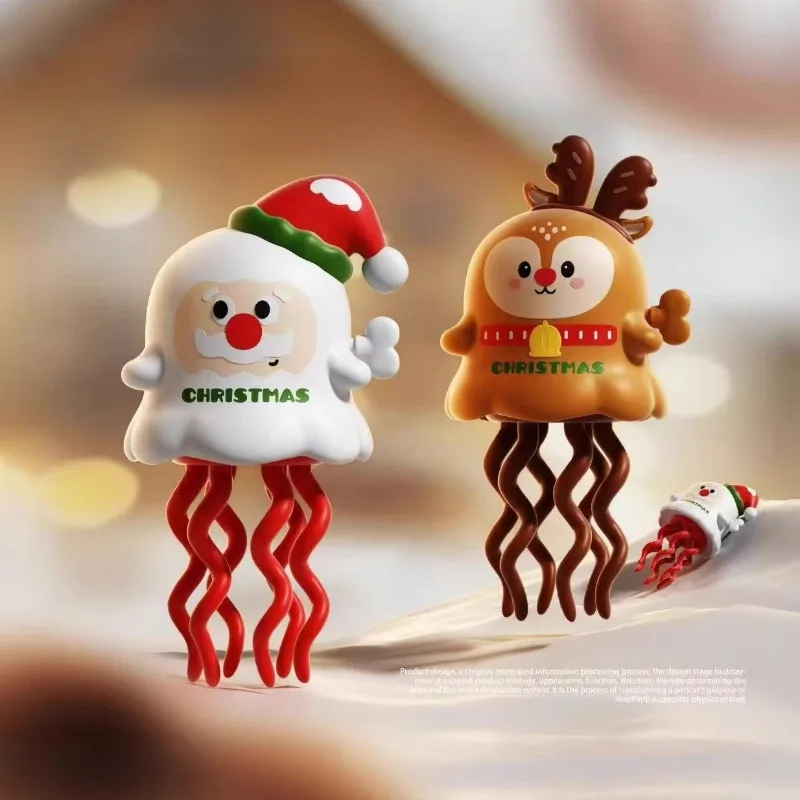 

Christmas Wind-Up Ghost Reindeer: A Whimsical Twisting and Dancing Corn Toy with Box