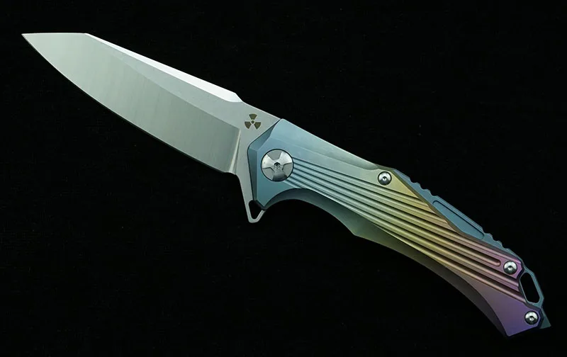 LEMIFSHE JK3287Ti-group lame de twiches, manche en alliage de titane, camping en plein air, chasse, cuisine, survie, poche, outil EDC, couteau pliant, nouveau