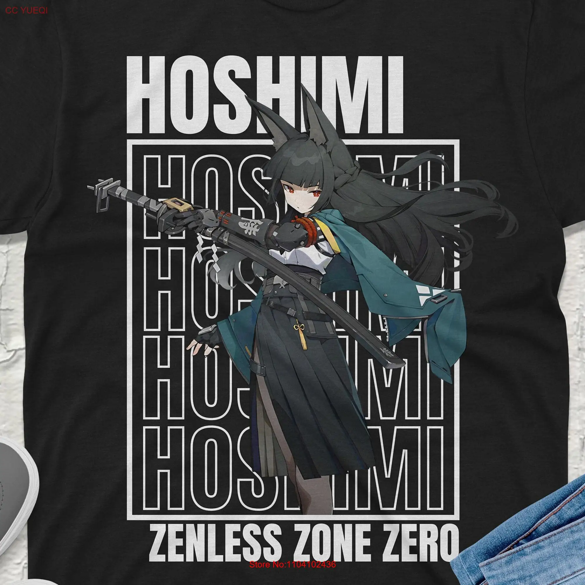 Hoshimi Zenless Zone Zero T Shirt Streetwear Anime Merchandise Trendy ZZZ Game long or short sleeves