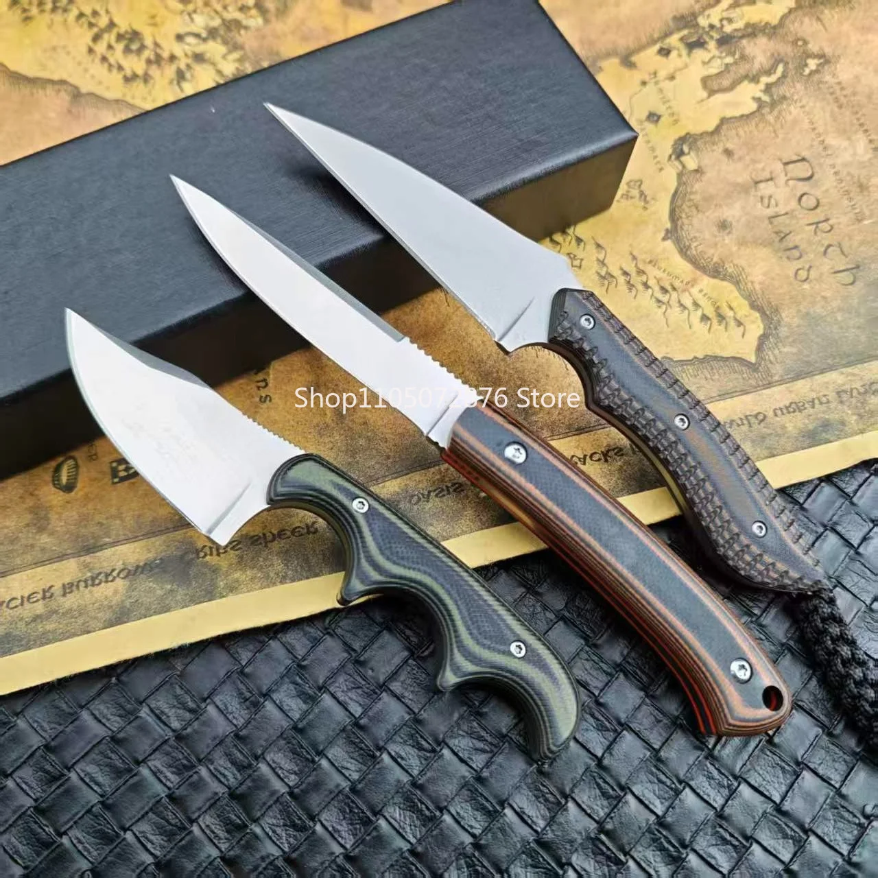 2382/2387/2388 Jungle Climbing Multitools Outdoor Fixed Knife Camping Fishing Knives Daily Tool Wilderness Backpacking Essential