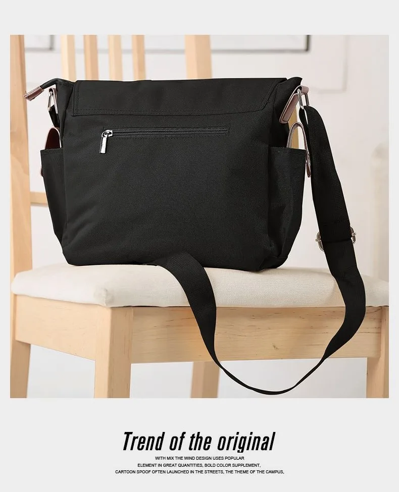 Bonito kawaii, preto bege, amor e espaço profundo, estudantes crianças adolescentes, anime mensageiro bolsa de ombro crossbody para meninas meninos da escola