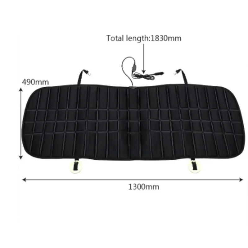 12V Auto Heated Car Seat Cover Rear Seat Heated Cushion Heating Warmer Cushions  Auto Heating Seat Mat Electric Heating Pad