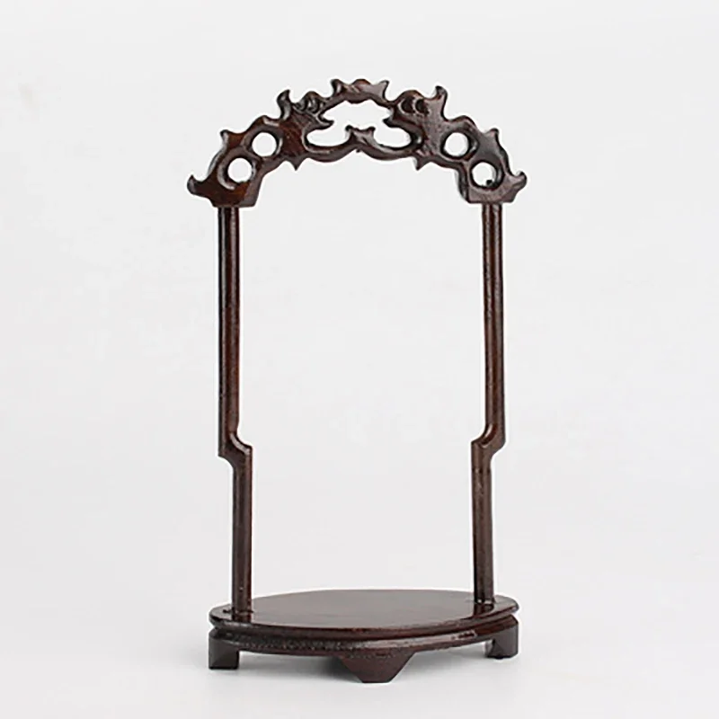 Rosewood Handicraft Hanging Ornaments Display, Antique Necklace, Jade Hanger, Pendant Wood Frame