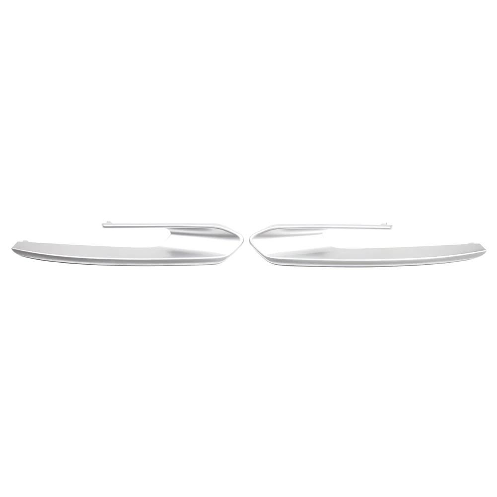 2x Car Fog Light Frame Silver Trims For BMW 3 Series F30 320i Modern Line (11/2012 – 01/2015) 328d 328i 335i