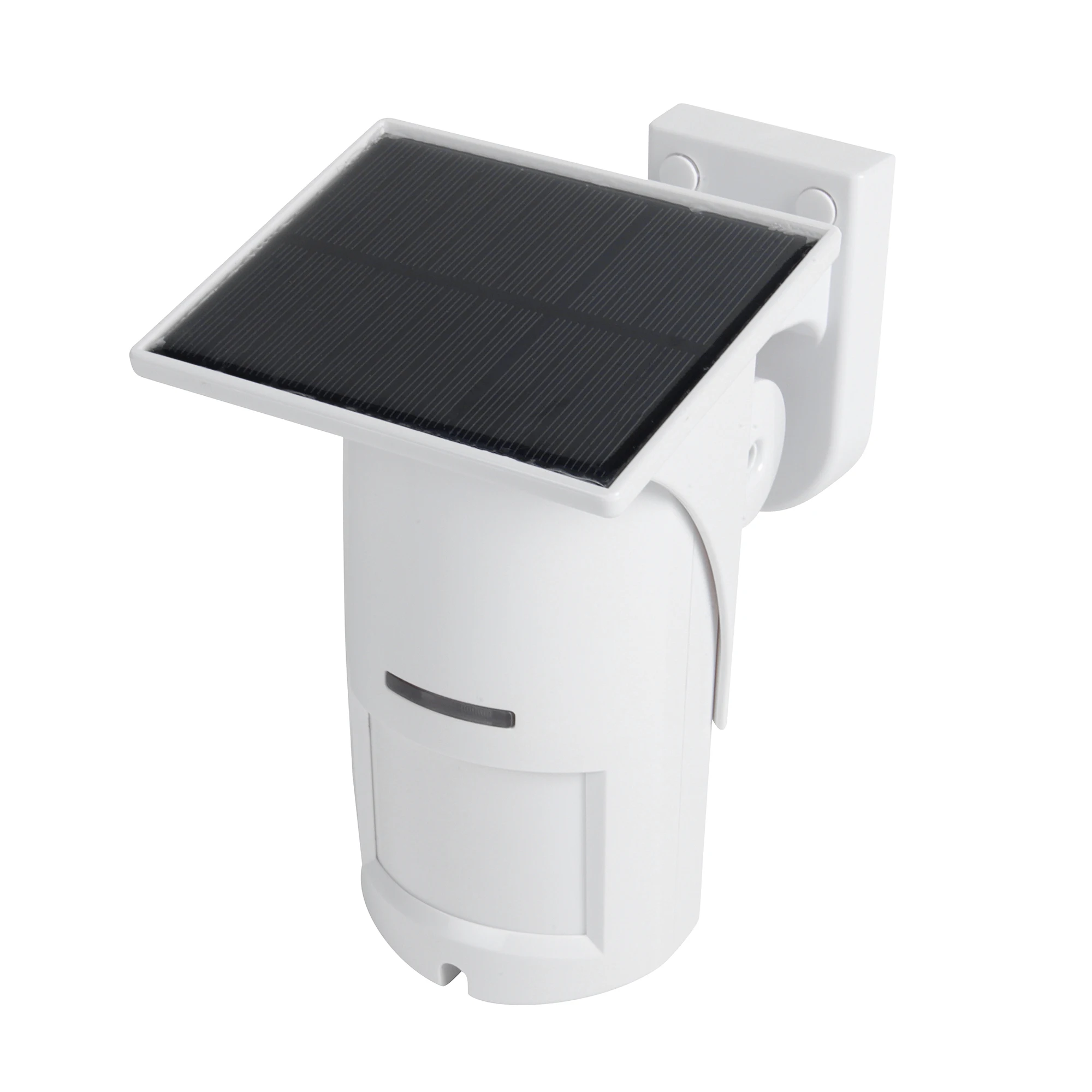 433MHz EV1527 Outdoor Solar Charge USB Charge Wireless PIR Motion Sensor 100 Degrees 12meter Anti-pet with Rain Cover Panel