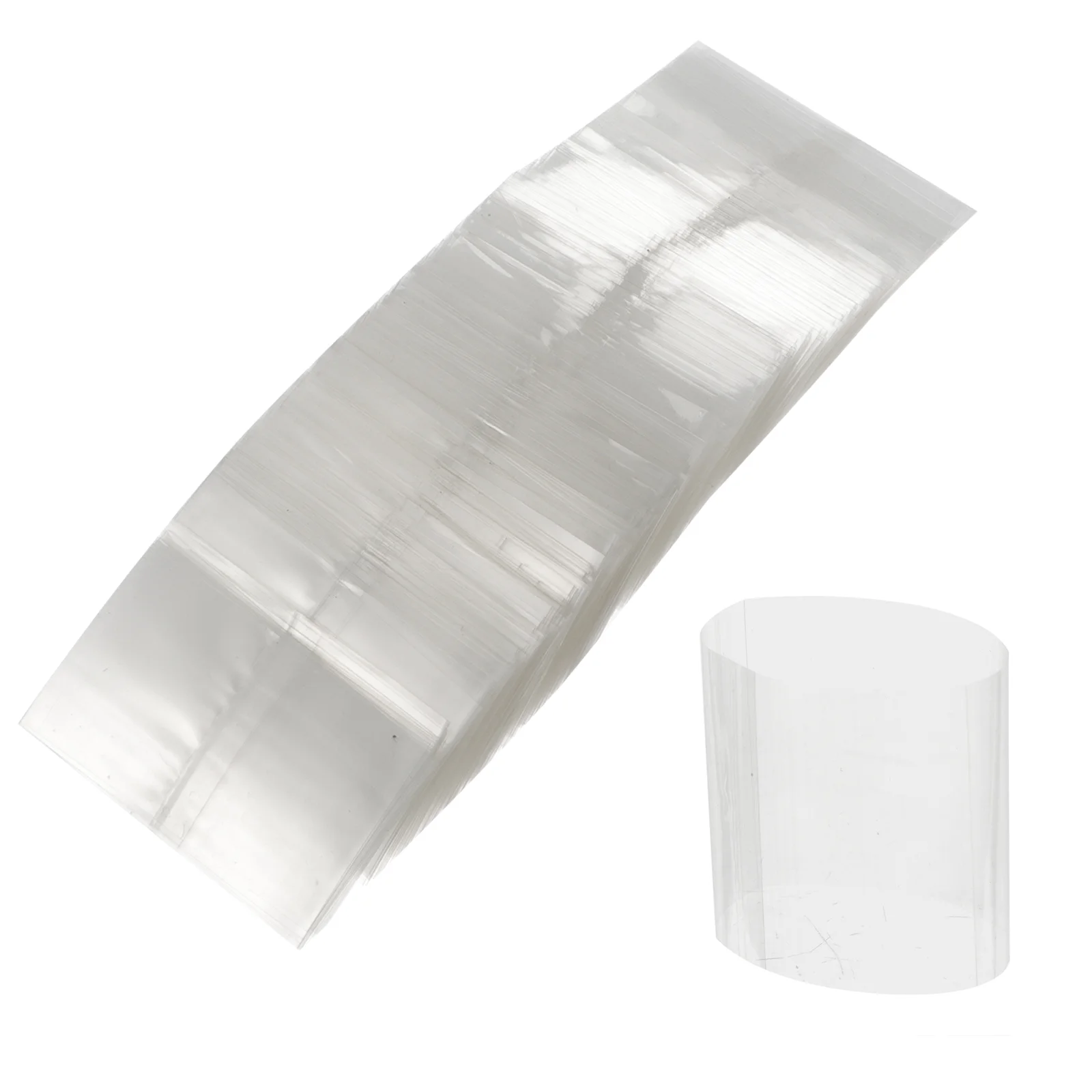 400 Pcs Clear Packing Bags Bottle Sealing Film Heat Shrink Shrinkable Pvc Sealer