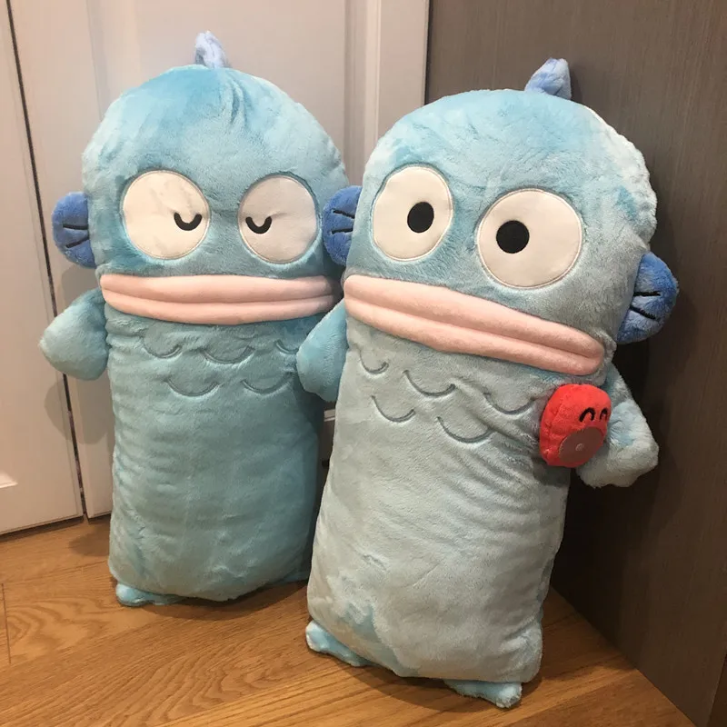 Muito longo sanrio hangyodon brinquedo de pelúcia macio hangyodon boneca de pelúcia anime peixe feio plushies travesseiro sofá cama decoração para casa almofada