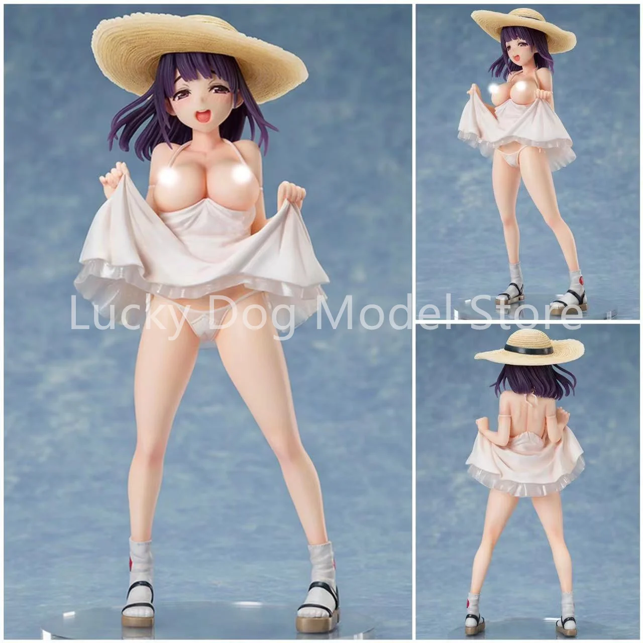 

BINDing 100% Original:Sawa white dress 1/7 PVC Action Figure Anime Model Toys Collection Doll Gift