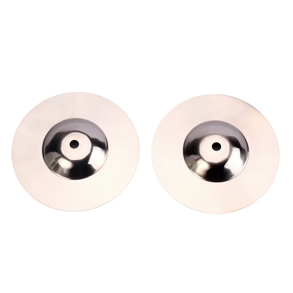 

2Pcs Crash Cymbal Durable Percussion Instrument Accessories Fun Educational for Beginners Students Players Drum Cymbal