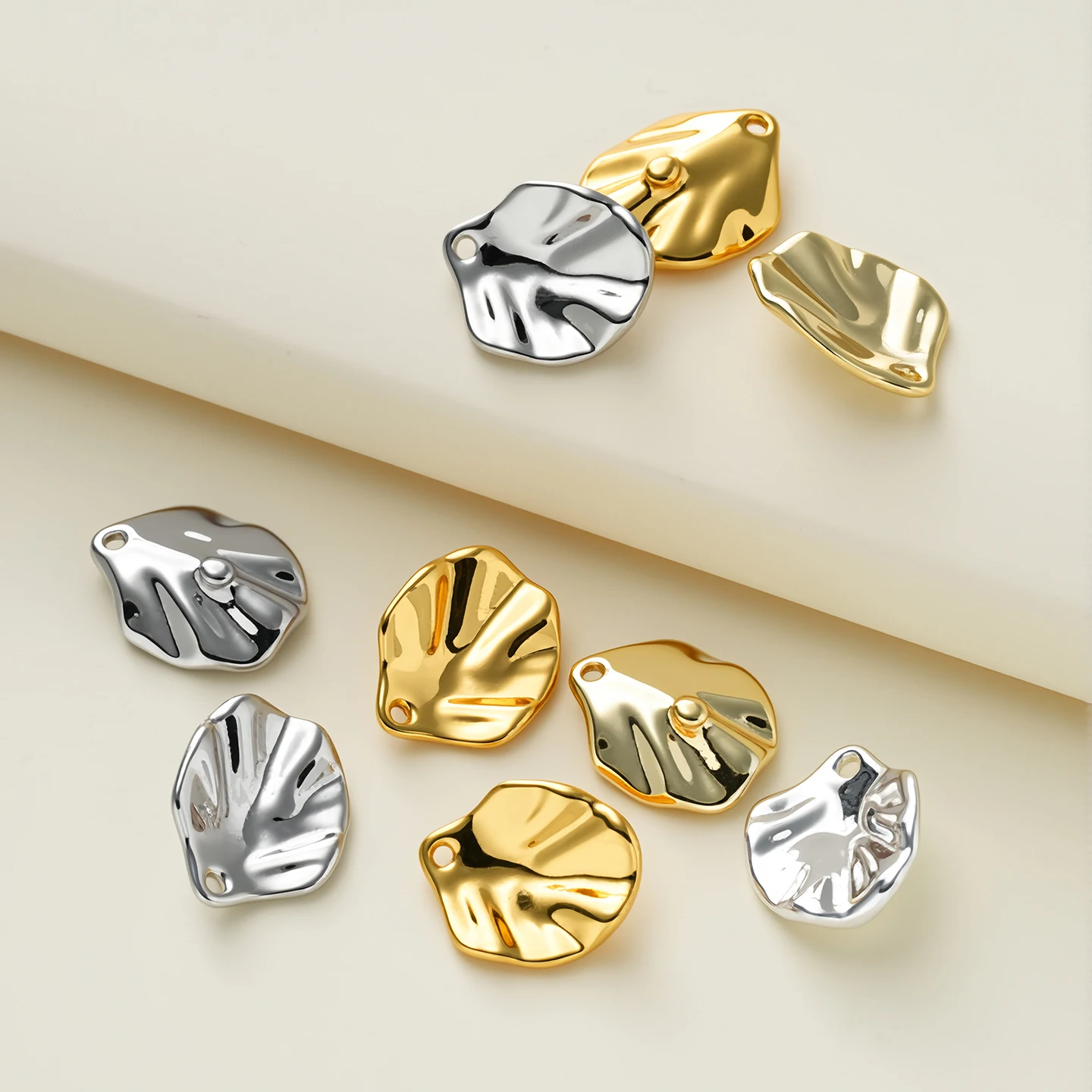 

5Piece/Pack 14/18K Gold Color Plated Shell Shape Charms Pendants for DIY Bracelet Necklace Jewelry Making Accessories