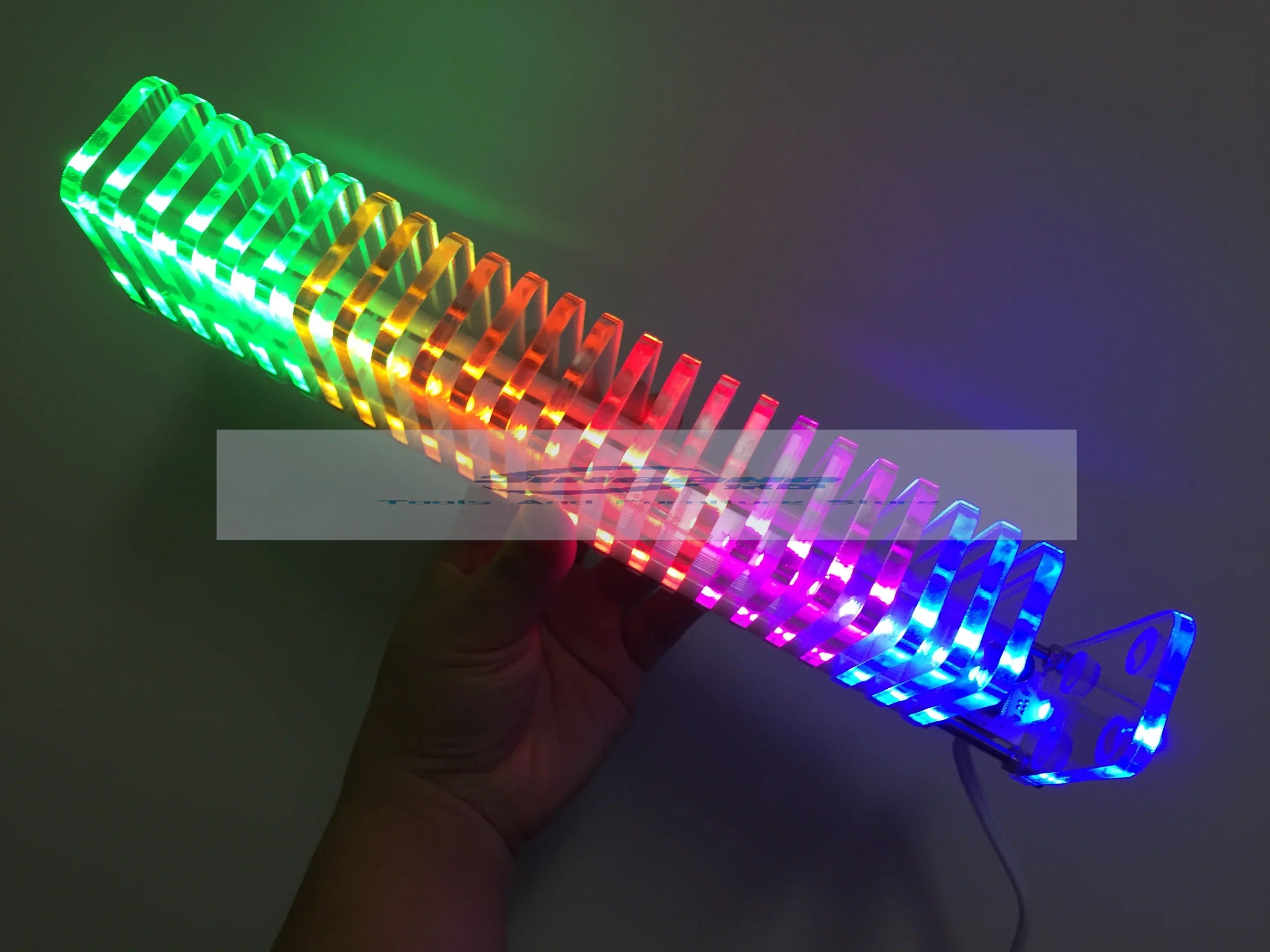 KS25 voice-activated music spectrum dream crystal sound column light cube LED electronic production DIY kit car VU tower