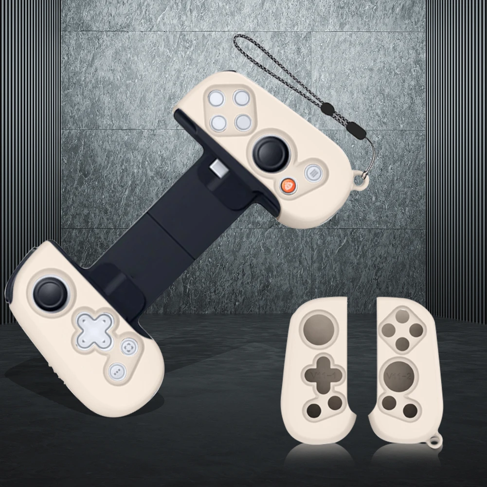 Soft Silicone Case Shockproof Protective Cover for Backbone One Mobile Gaming Controller Handle Protective Case with Lanyard