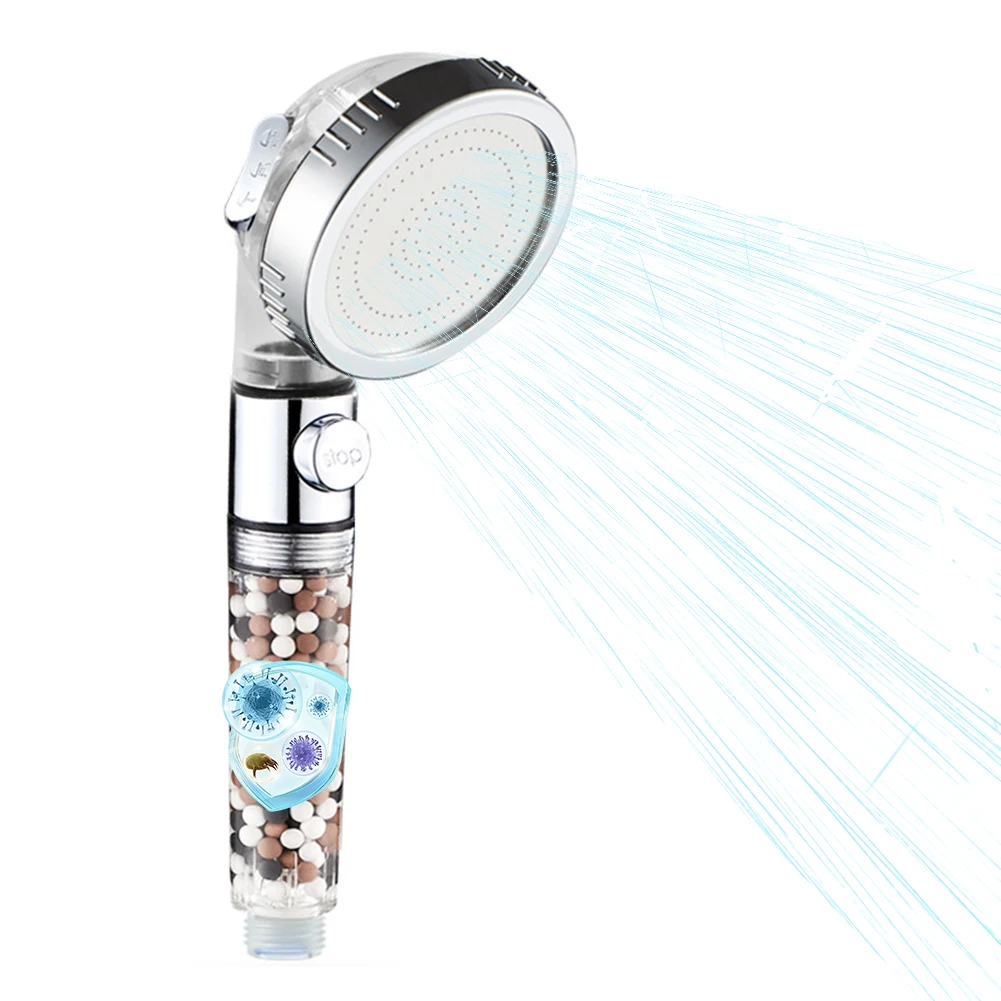 Shower Head with Filter Pressure Increasing Shower Head Water Saving Handheld Shower Head for Remove Chlorine