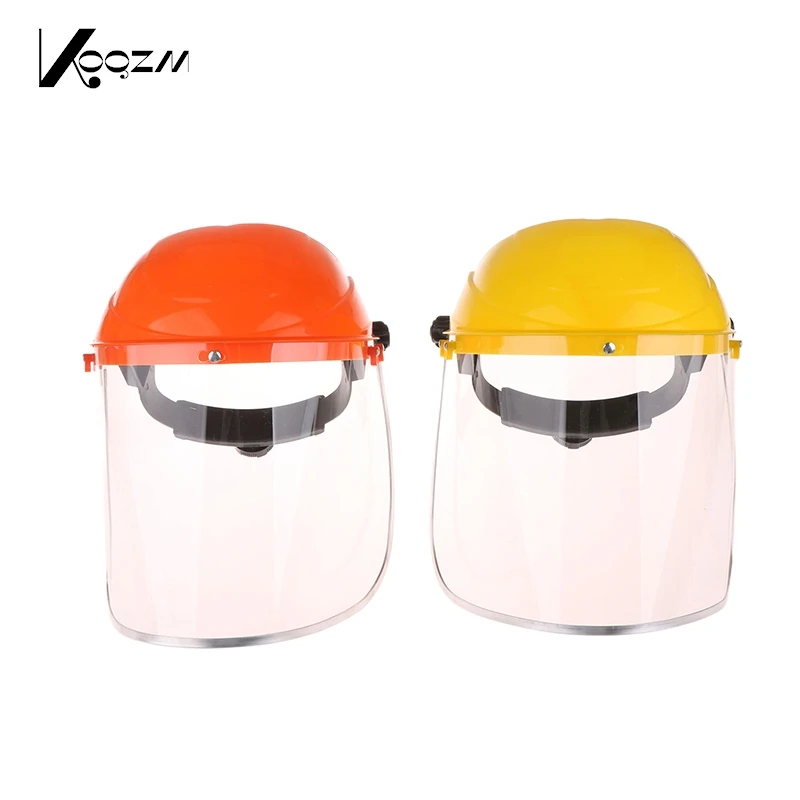 Transparent Full Face Shield Safety PVC Head-mounted Eye Screen Hat Eye Protection Face Mask Motorcycle Face Mask Equipments