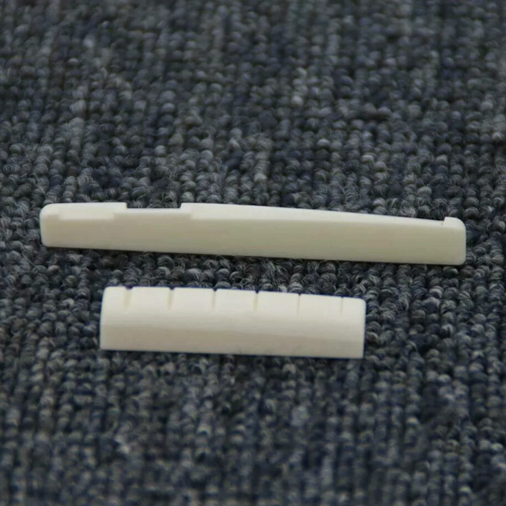 72mm End Nut 43mm Natural Bone Bridge Saddle Accessories Oxbone Piano Pillow Basses Musical Instruments New 2021