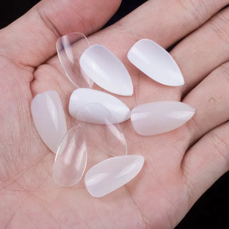 Pay One Shipping Fee Only with Extra 50 Pcs Number 5 and 6 10 Sizes 600 Pieces Almond Full False Nails Press on Nails Short