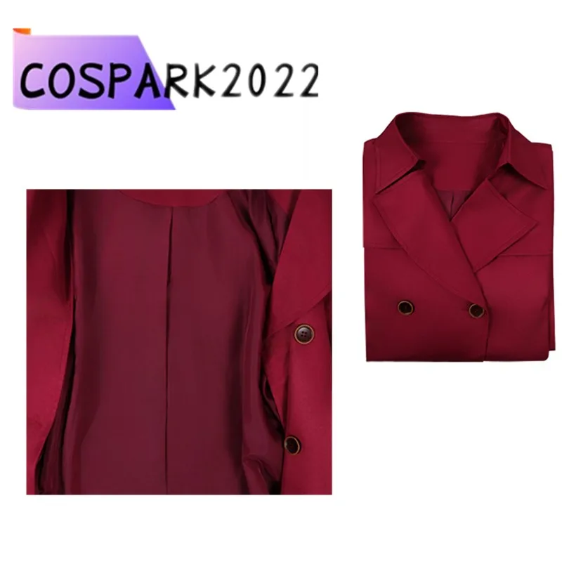 

Disfraz Red Coat Alyssa Cosplay Ashcroft Windbreaker Costume Adult Women Long Jacket Game Fantasia Halloween Carnival Party Suit