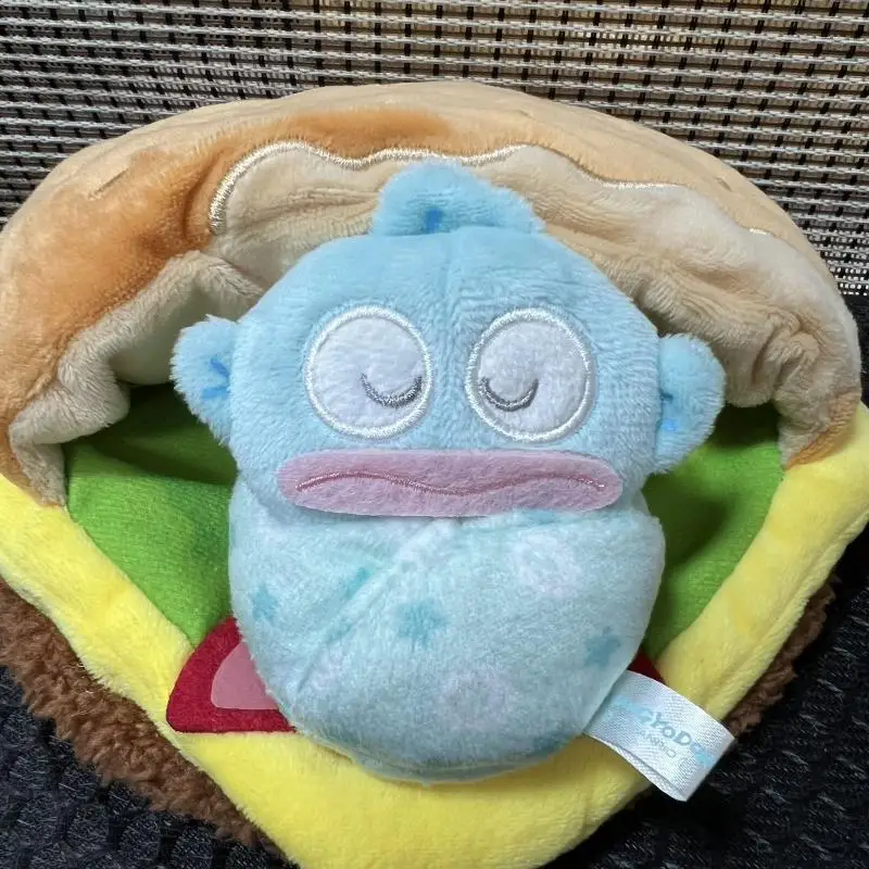 Sanrio Kawaii بلدي ميلودي سينامورول اليابانية الكرتون Hangyodon الطفل كيس النوم الأسماك أفخم اللعب على ظهره قلادة المفاتيح هدية