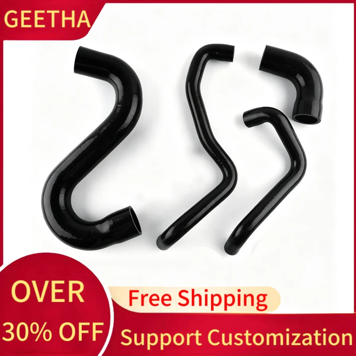 For Ford Mustang GT 2015 2016 2017 2018 2019 Silicone Coolant Upper Lower Radiator Hose Kit