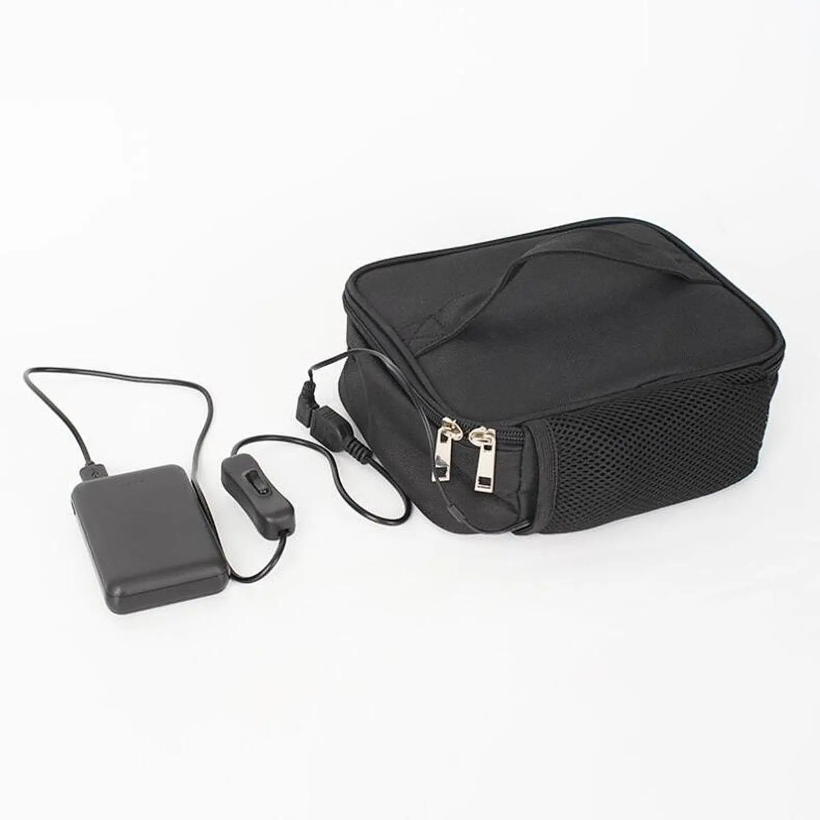 USB Heated Lunch Box Bag Oxford Cloth Bento Bag for Cam Picnic Work