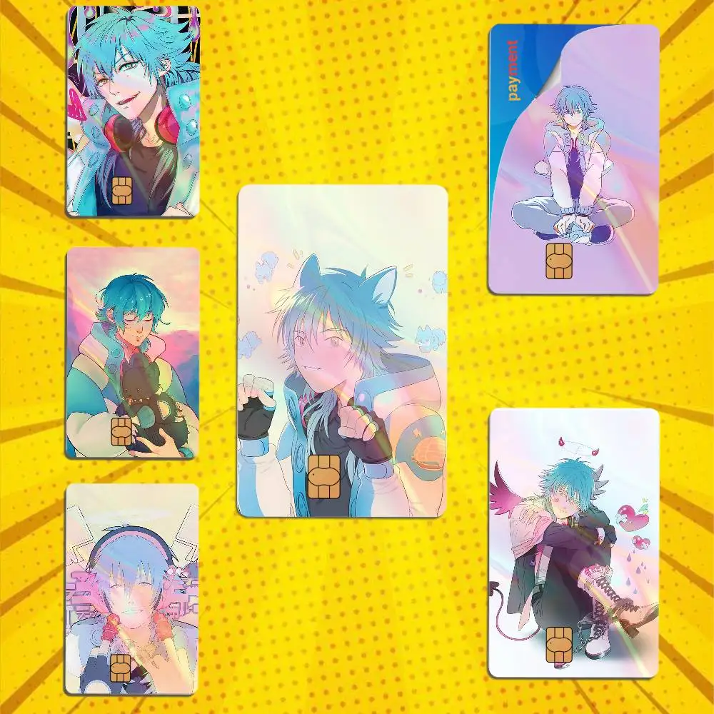 

Sly Blue DRAMAtical Aoba Seragaki Laser luster Bank Credit Bus Pass Stickers Cool Decoration Waterproof Card Protective Film