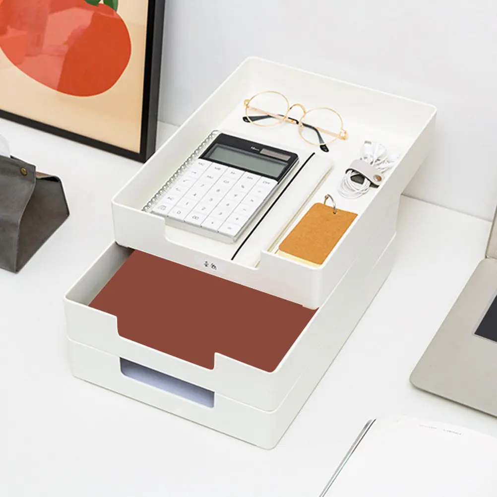 

Настольный органайзер Scientific Design для косметики, мелочей и предметов повседневного обихода, штабелируемый лоток для файлов, для дома и офиса