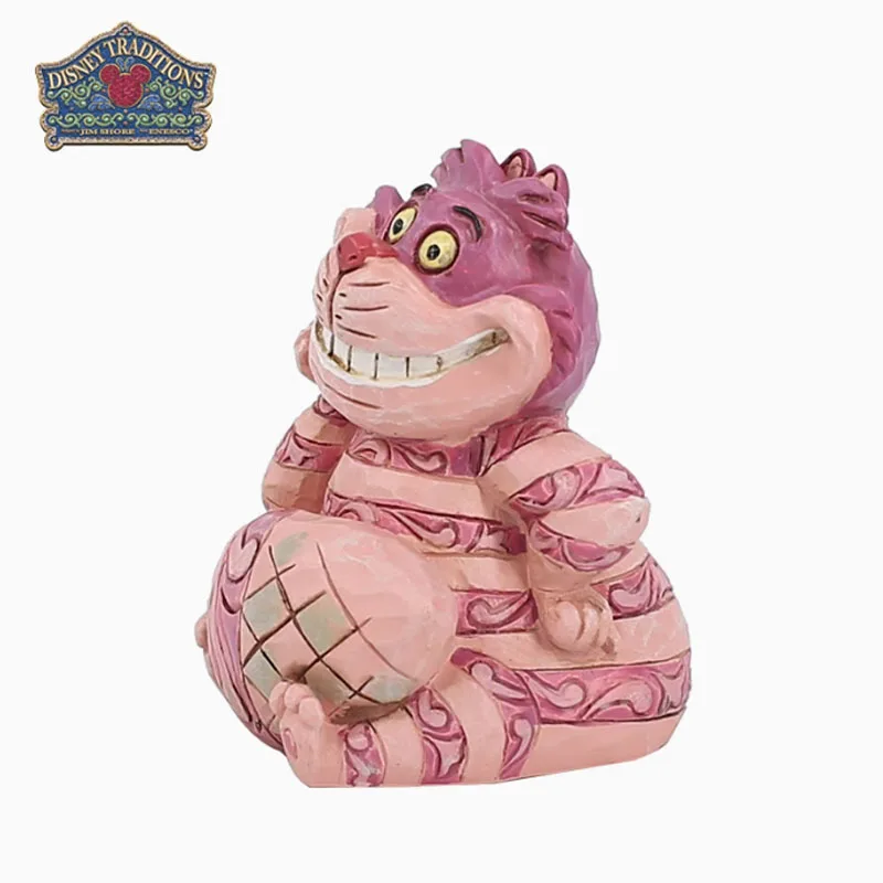 디즈니 오리지널 차고 키트 이상한 나라의 앨리스의 모험 청키셔 고양이 장식 애니메이션 액션 피규어 소년을위한 장난감