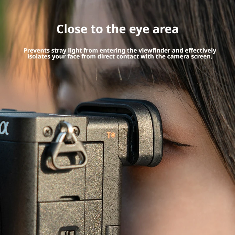 Soft Silicone Eyecup for Sony A6700, Anti-Stray Light Viewfinder Eye Cup Replacement, Comfortable Camera Accessory for ILCE-6700