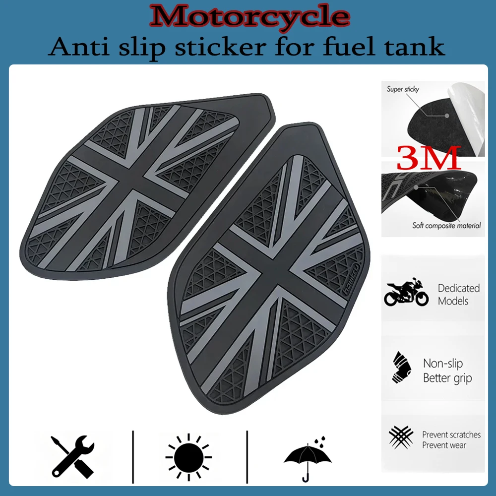 

for Triumph Street Triple 2013-2022 knee anti slip 3M silicone sticker motorcycle fuel tank protection side pad
