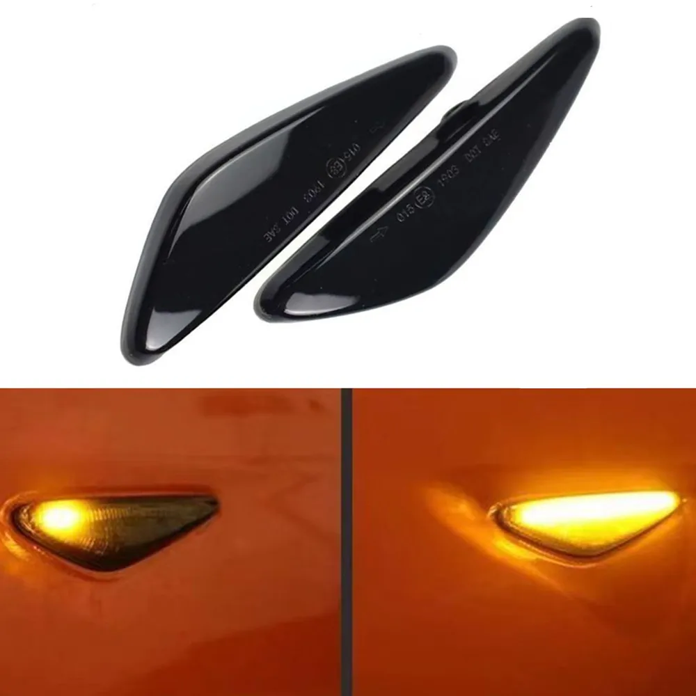 2x For Mazda Miata MX5 ND RX-8 6 Atenza GH 2008-2012 5 Premacy CW 2010-2013 Fiat Spyder LED Dynamic Side Marker Indicator Light