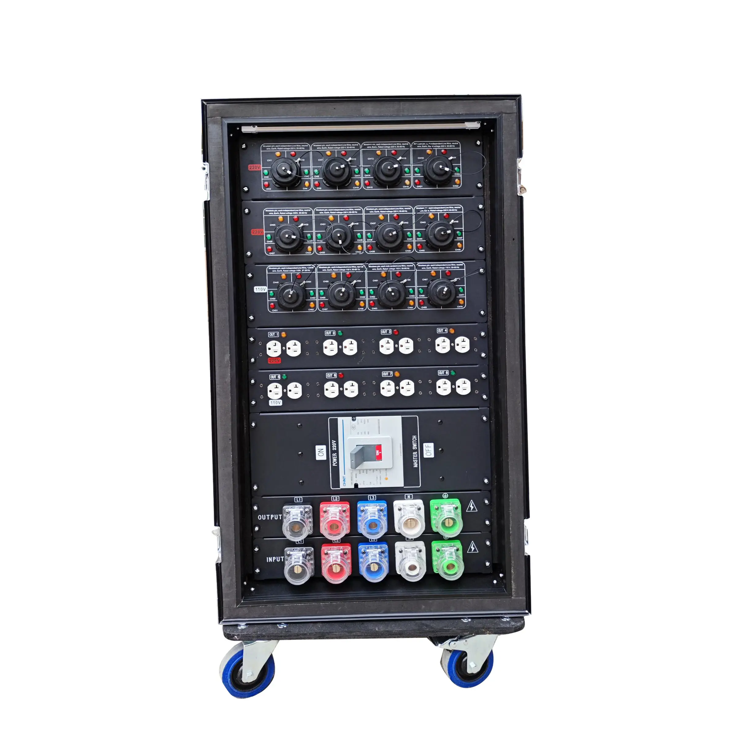 Pro 8 Way 20A American Edison Plug 12 Road 19pin Output Power Distro