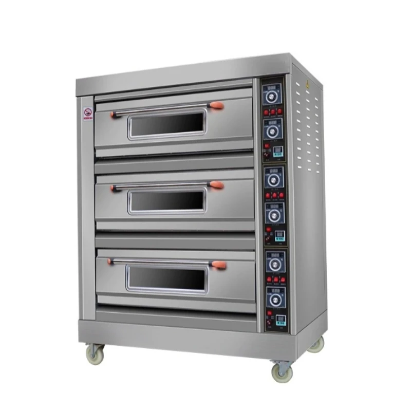 Commercial Large Capacity Electric Oven for Baking Pizzas (1-6 Layers, 9 Trays)  Burner Industrial Oven