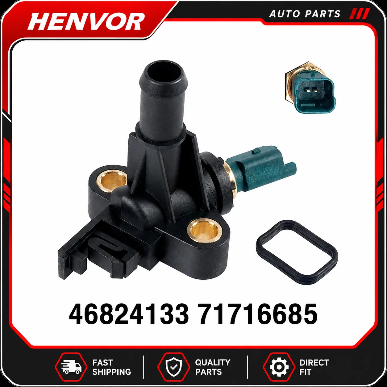 New Coolant Temperature Sensor 71716685 For Fiat Doblo Palio Panda Punto Strada Lancia Ypsilon Engine Temp Sensor