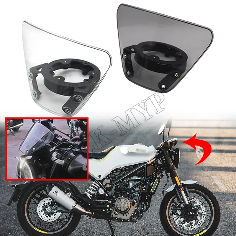 

Dashboard Windshield For Svartoilen 250 401 Vitpilen401 2018-2023 Motorcycle Accessories Sport Windscreen Screen Wind Deflector