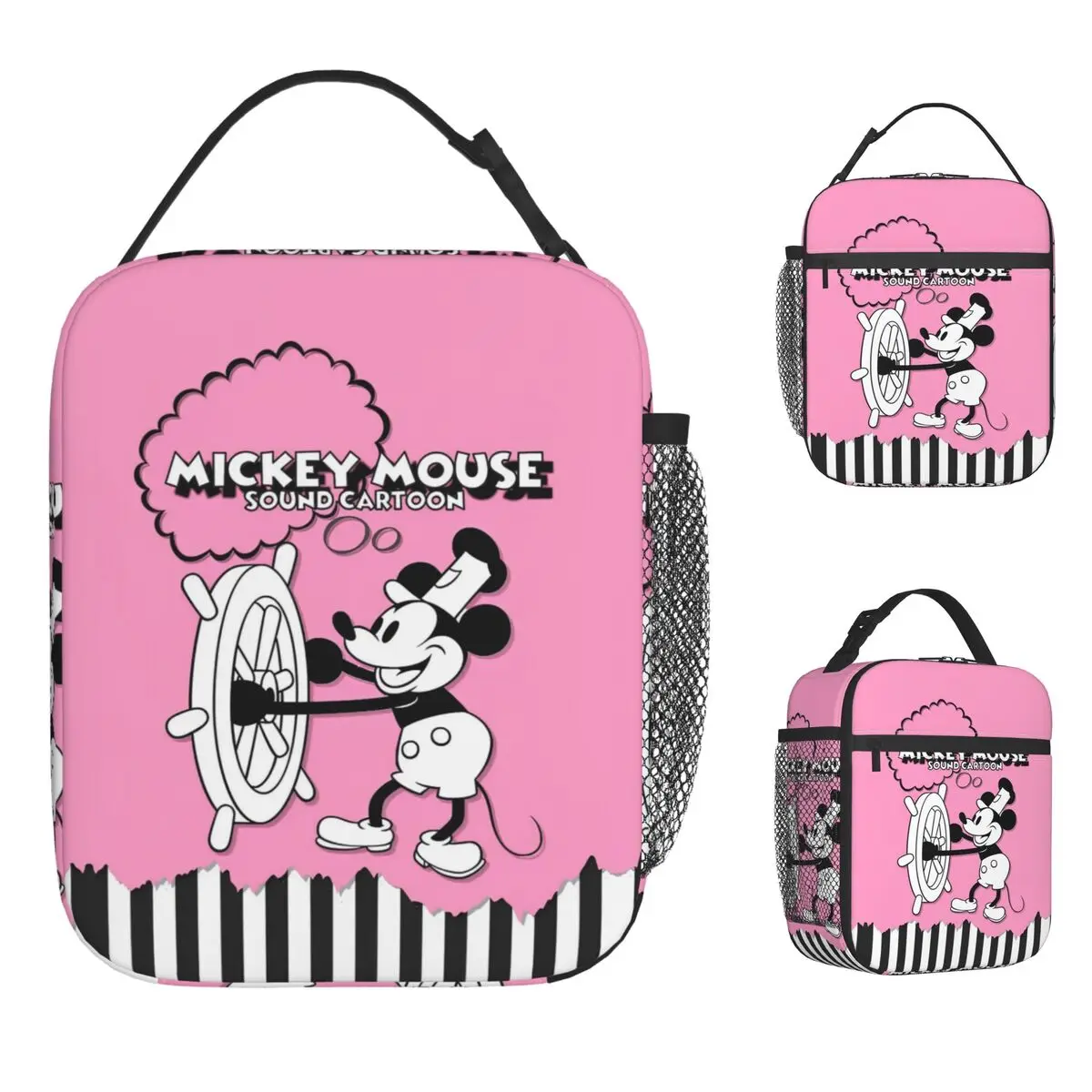 

Mickey Mouse Insulated Lunch Bag Thermal Bag Meal Container Cartoon Large Tote Lunch Box for Men Women College Outdoor