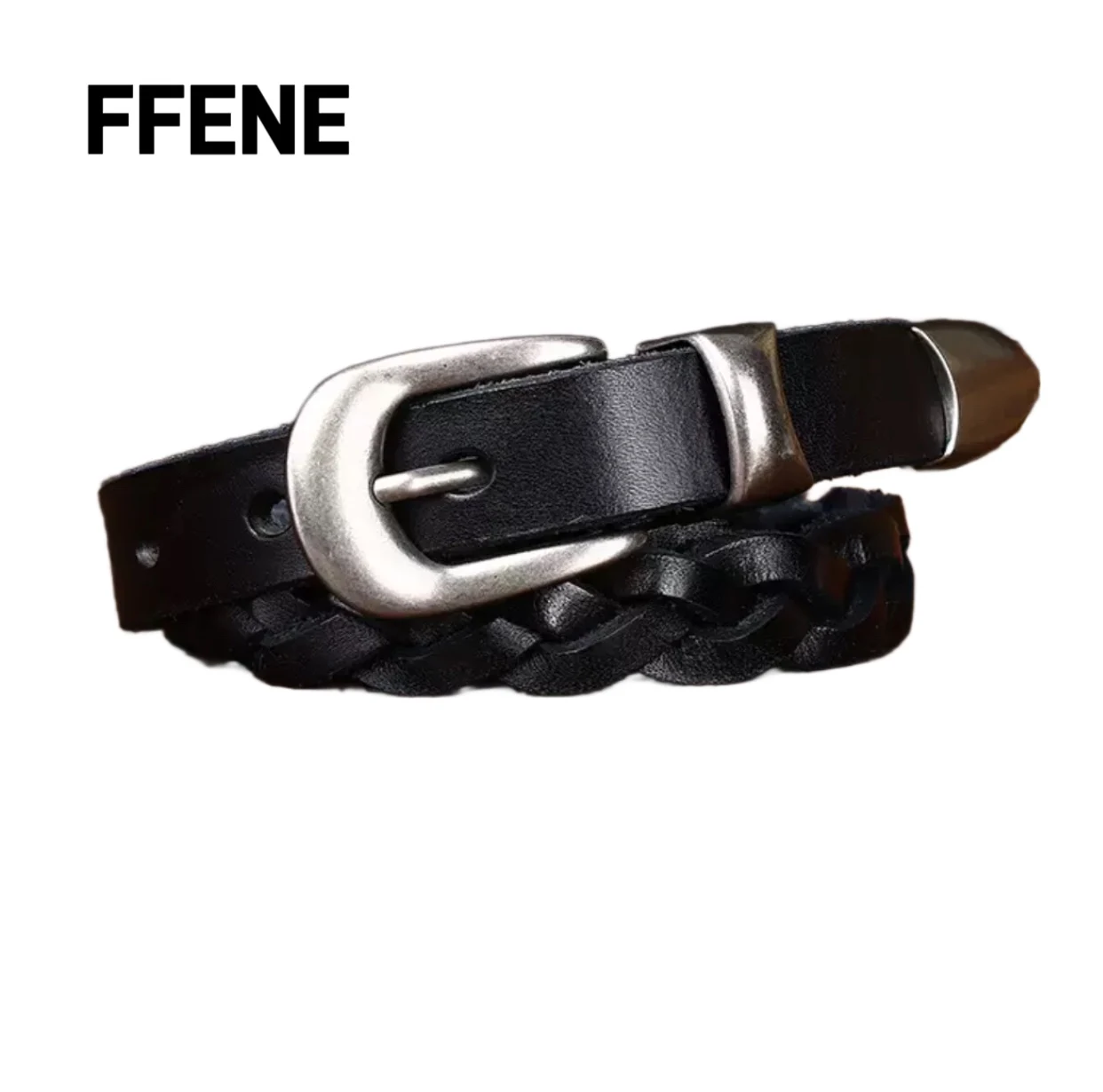 

Genuine leather, hand-woven belt, fashionable, versatile, distinctive, retro, luxurious, top-grain cowhide, jeans belt, waist