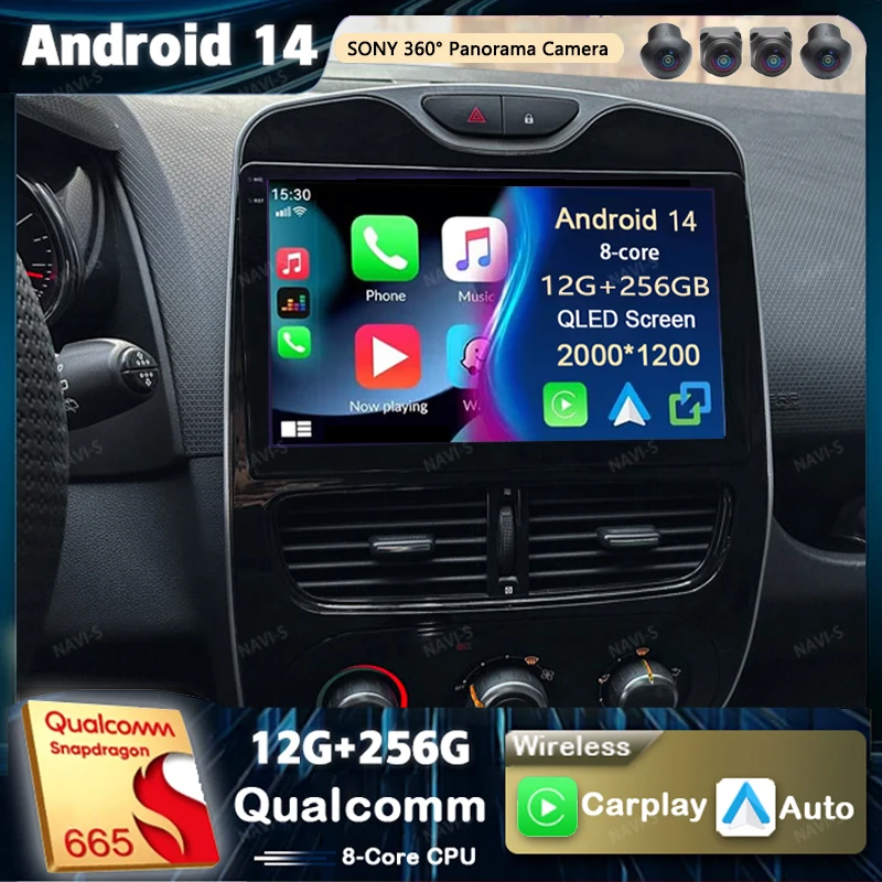 

Android 14 For Renault Clio 4 BH98 KH98 2016-2019 2K QLED Android Car Radio Multimedia Video Player GPS AI Voice CarPlay Stereo