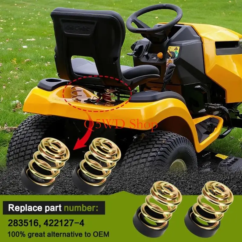 Q5WD 2lots Heavy Type Rings Spring Compression Collar Compatibility With 4221274 Mower Corrosion Resistant