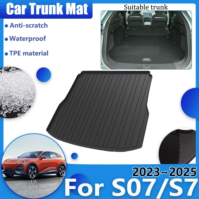 

Car Trunk Mats for Deepal S07 S7 2023 2024 2025 Shenlan Waterproof Carpet Anti-scratch Liner Cushion TPE Storage Pad Accesories