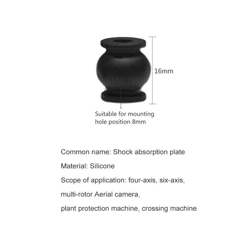 10Pcs/Lot Anti-Vibration Rubber Shock Absorber Ball Suspension Ball Shock Damping Ball For FPV Camera Or Flight Controller